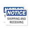 Signmission Shipping And Receiving, 10 in W x Rectangle, Plastic OS-2PACK-NS-P-710-L-16560 - alternate 1